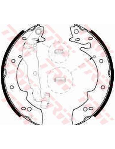 Juego de zapatas de frenos Trw GS8524 - ZAPATAS DE FRENO Brake Kit