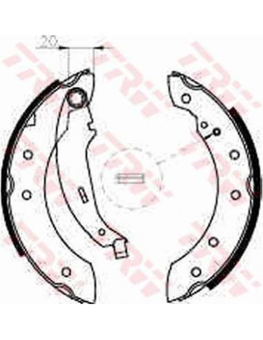 Juego de zapatas de frenos Trw GS8534 - ZAPATAS DE FRENO FRENO Brake Kit