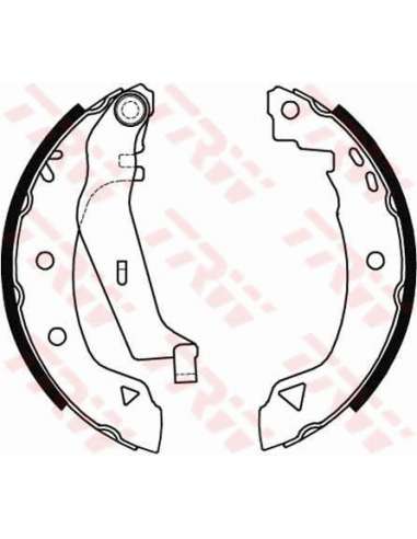 Juego de zapatas de frenos Trw GS8538 - ZAPATAS DE FRENO Brake Kit