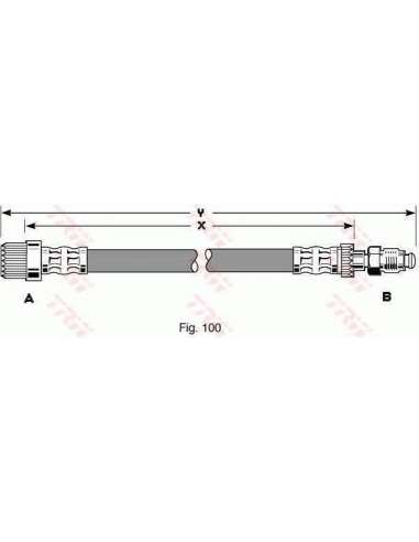 Tubo flexible de frenos Trw PHB186 - LATIGUILLO