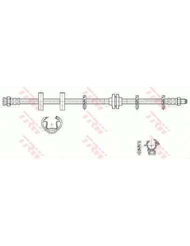 Tubo flexible de frenos Trw PHB187 - LATIGUILLO