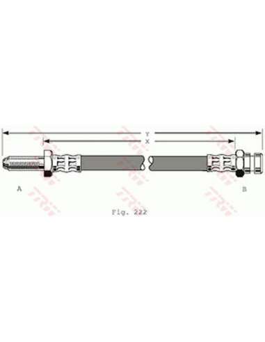 Tubo flexible de frenos Trw PHB195 - LATIGUILLO
