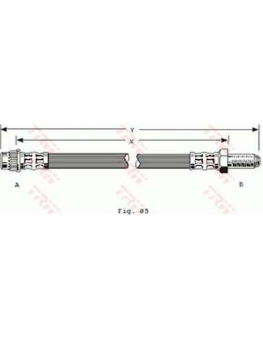 Tubo flexible de frenos Trw PHB218 - LATIGUILLO