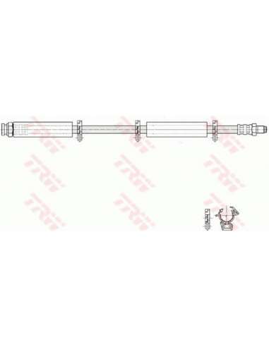 Tubo flexible de frenos Trw PHB222 - LATIGUILLO