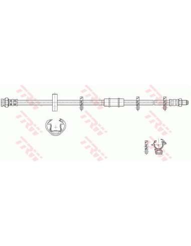 Tubo flexible de frenos Trw PHB243 - LATIGUILLO