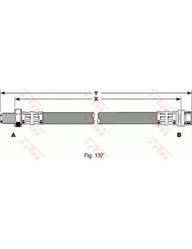 Tubo flexible de frenos Trw PHB257 - LATIGUILLO