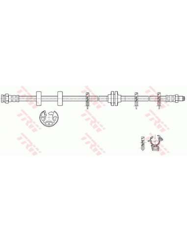 Tubo flexible de frenos Trw PHB274 - LATIGUILLO