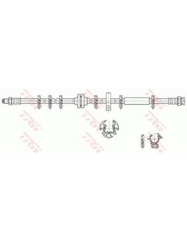 Tubo flexible de frenos Trw PHB290 - LATIGUILLO