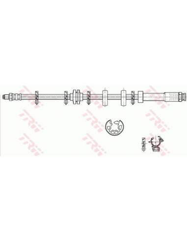 Tubo flexible de frenos Trw PHB297 - LATIGUILLO