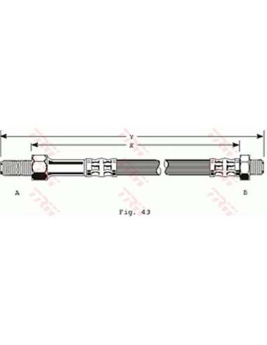 Tubo flexible de frenos Trw PHC155 - LATIGUILLO