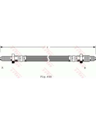 Tubo flexible de frenos Trw PHC217 - LATIGUILLO