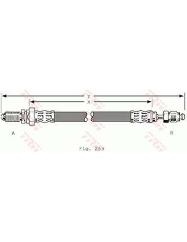 Tubo flexible de frenos Trw PHC279 - LATIGUILLO