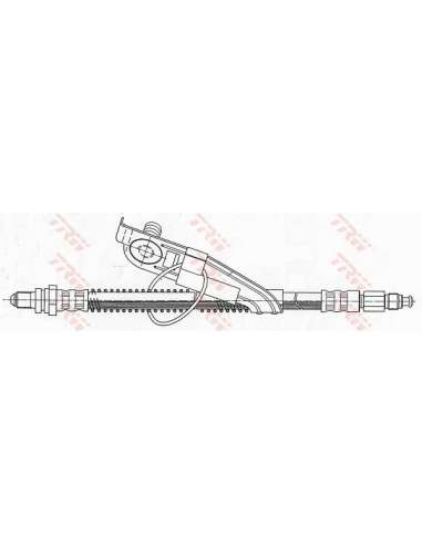 Tubo flexible de frenos Trw PHC291 - LATIGUILLO