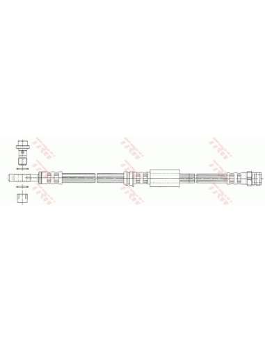 Tubo flexible de frenos Trw PHD1014 - LATIGUILLO