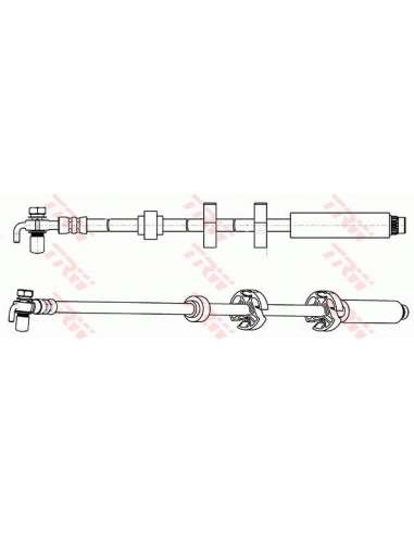 Tubo flexible de frenos Trw PHD1065 - LATIGUILLO