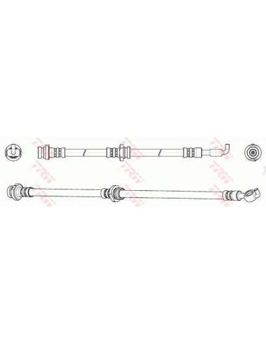 Tubo flexible de frenos Trw PHD163 - LATIGUILLO