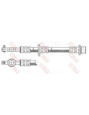 Tubo flexible de frenos Trw PHD203 - LATIGUILLO