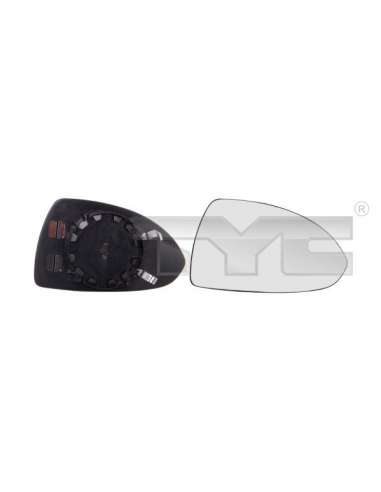 Cristal de espejo, retrovisor exterior Izq. Tyc 325-0092-1 - RETROVISOR TYC
