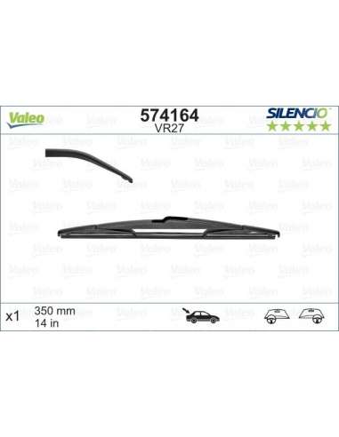 Limpiaparabrisas Valeo 574164 - VR27 350MM  X1 SILENCIO CONVENCIONA L SILENCIO REAR