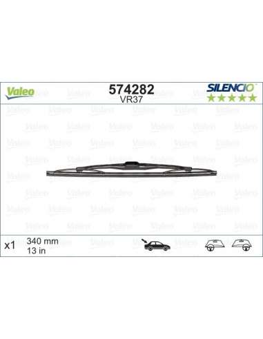 Limpiaparabrisas Valeo 574282 - VR37 340MM  X1 SILENCIO CONVENCIONA L SILENCIO REAR