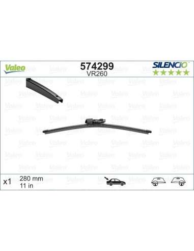 Limpiaparabrisas Valeo 574299 - VR260 280MM  X1 SILENCIO PLANA SILENCIO REAR