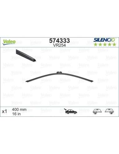 Limpiaparabrisas Valeo 574333 - VR254 400MM  X1 SILENCIO PLANA SILENCIO REAR