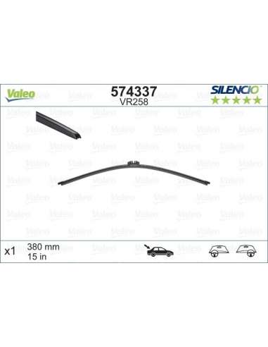 Limpiaparabrisas Valeo 574337 - VR258 380MM  X1 SILENCIO PLANA SILENCIO REAR