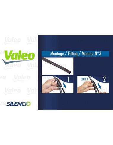 Limpiaparabrisas Valeo 577800 - VF800 500-350MM X2 SILENCIO PLANA SILENCIO FLAT BLADE SET