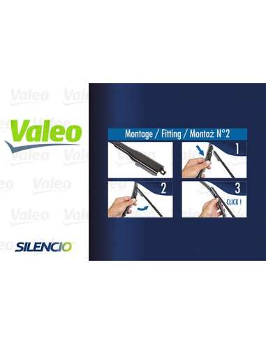 Limpiaparabrisas Valeo 577812 - VF812 550-550MM X2 SILENCIO PLANA SILENCIO FLAT BLADE SET