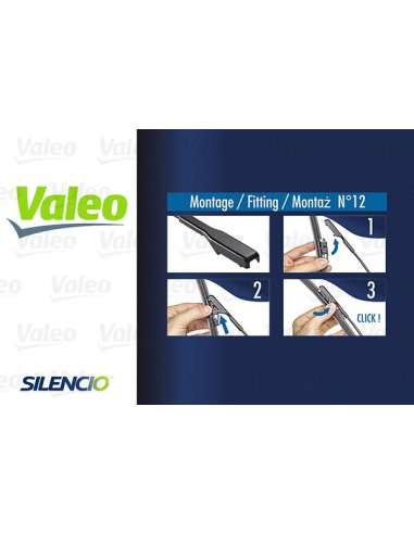 Limpiaparabrisas Valeo 577938 - VF938 550-400MM X2 SILENCIO PLANA SILENCIO FLAT BLADE SET