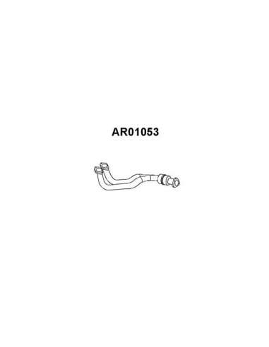 Tubo de escape Veneporte 112.AR01053 - ALFA 155 KAT 1.7 93-TUBO COLECTOR Original VAICO Quality