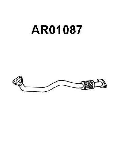 Tubo de escape Veneporte 112.AR01087 - ALFA 156 1.9/2.4 JTD 97-TUBO COLEC TOR Original VAICO Quality