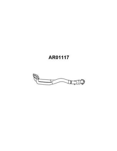 Tubo de escape Veneporte 112.AR01117 - ALFA 155 1.8I 92-TUBO COLECTOR Original VAICO Quality
