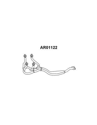 Tubo de escape Veneporte 112.AR01122 - ALFA 145/146 1.3/6/7 94-TUBO COLEC TOR Original VAICO Quality
