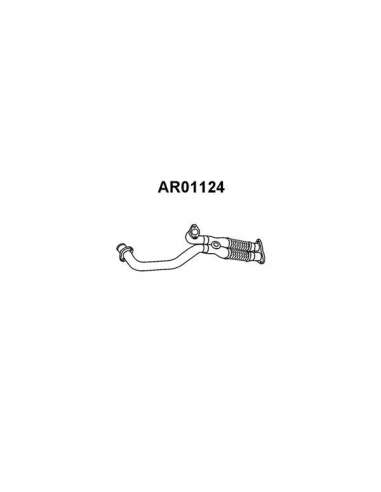 Tubo de escape Veneporte 112.AR01124 - ALFA 155 2.5i 16V KAT93-TUBO COLEC TOR Original VAICO Quality