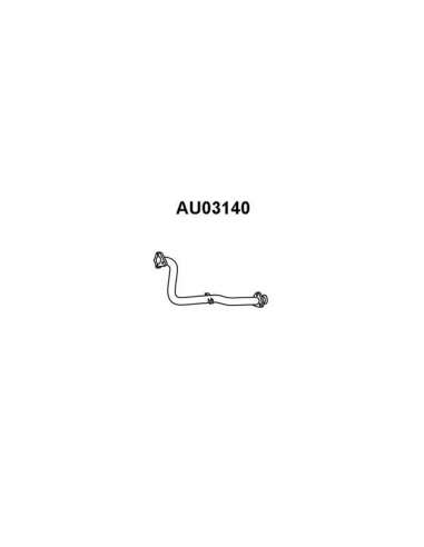 Tubo de escape Veneporte 112.AU03140 - AUDI A4 TDi KAT AV 2/96-SIL. TRAS Original VAICO Quality
