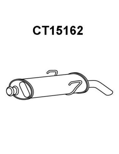 Silenciador posterior Veneporte 112.CT15162 - CITROEN SAXO 1.0/1/2 KATSILEN TRAS