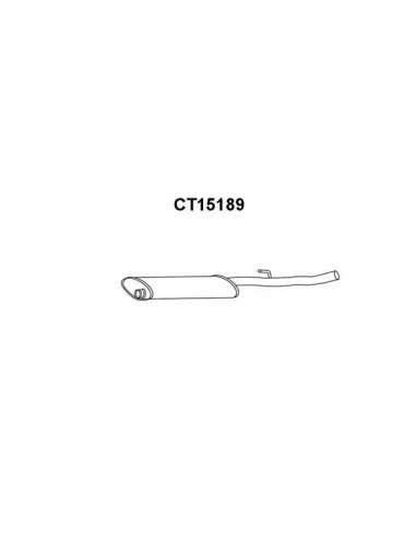Silenciador posterior Veneporte 112.CT15189 - CITROEN JUMPY/SCUDO 1.9/2.0 96-SIL ENCIOSO FRT