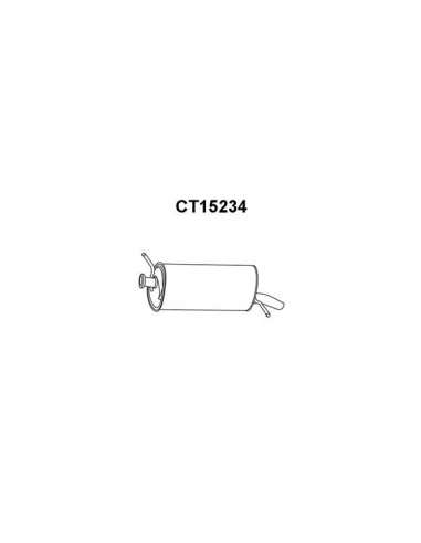 Silenciador posterior Veneporte 112.CT15234 - CITROEN C5 00-SIL TRAS 2.0 HDI