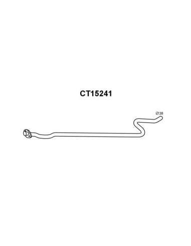 Tubo de escape Veneporte 112.CT15241 - CITROEN C3 1.1 02-TUBO INTERNO