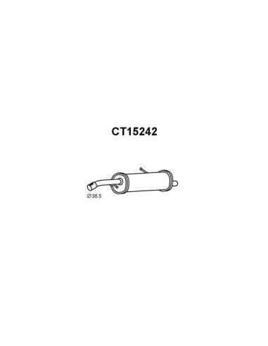 Silenciador posterior Veneporte 112.CT15242 - CITROEN C3 1.1I 2002-SILENCIOSO TR AS