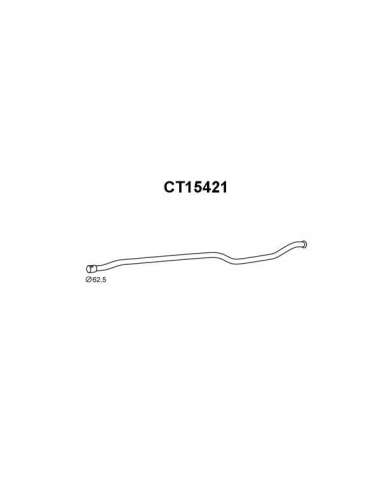 Tubo reparación, catalizador Veneporte 112.CT15421 - CITROEN XANTIA 2.0HDI 99-01TUBO ES CAPE Fuel Parts
