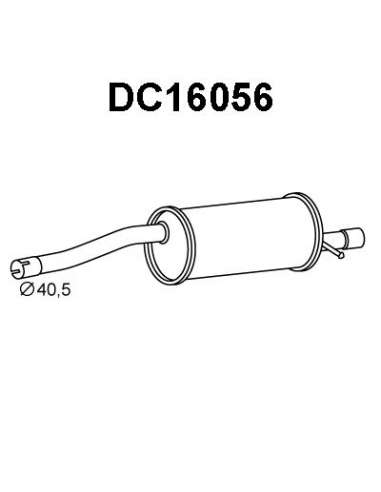 Silenciador posterior Veneporte 112.DC16056 - DACIA DUSTER 1.5DCI 2013.11-SIL TR AS