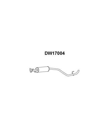 silenciador del medio Veneporte 112.DW17004 - DAEWOO NUBIRA 2.0 KAT 97-SILENC ME IO