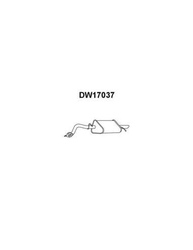 Silenciador posterior Veneporte 112.DW17037 - DAEWOO LANOS 1.3/5/6 2VOLSIL TRAS