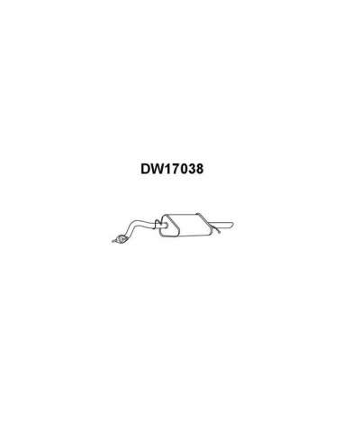 Silenciador posterior Veneporte 112.DW17038 - DAEWOO LANOS 1.3/5/6 3VOLSIL TRAS