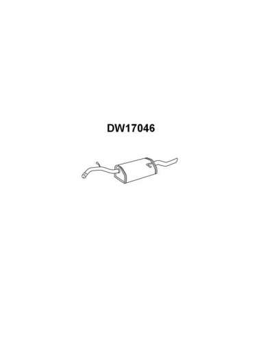 Silenciador posterior Veneporte 112.DW17046 - DAEWOO NUBIRA 2.0i KAT 97-SIL TRAS