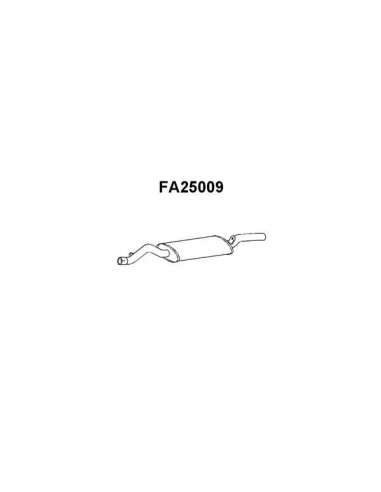 Silenciador posterior Veneporte 112.FA25009 - FIAT 131 SILENCIOSO TRAS