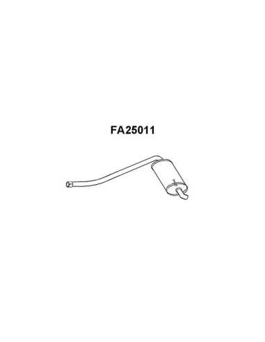 Silenciador posterior Veneporte 112.FA25011 - FIAT PANDA 1.2I 07-SILENCIOSO FRT
