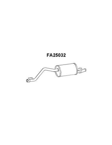 Silenciador posterior Veneporte 112.FA25032 - FIAT PANDA 750SIL.TRAS